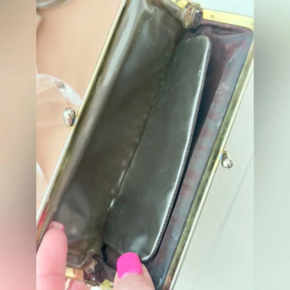 Dior Trotter Kisslock Coin Purse Wallet